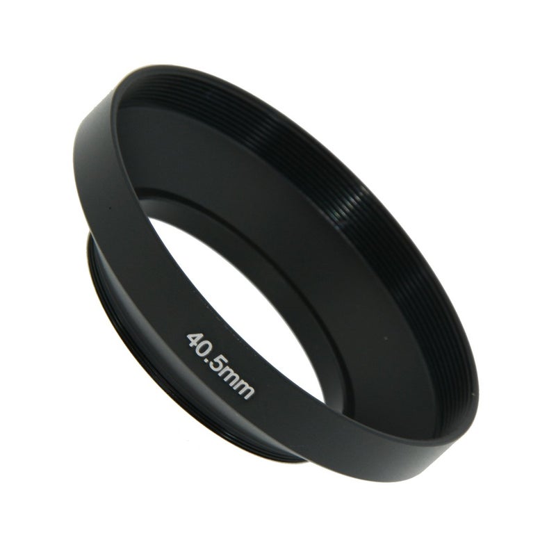 SIOTI 40.5mm Lens Hood, Oxidation Matte Anti Reflective Treatment, Aluminum Alloy, with 1 * 58mm Lens Cap, Compatible with Sony/Canon/Nikon/Fuji etc >16mm Camera Lens - Image 2